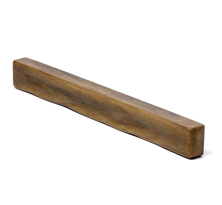 GEOCAST Oak-effect Fireplace Beam with Lights in dark oak effect — supplier finish photograph