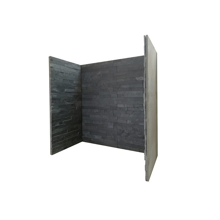 Lockstone Flat Z Charcoal Slate Fireplace Chamber — product photo