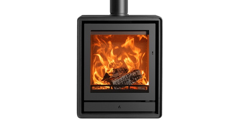 Stovax Riva2 55 freestanding wood-burning fire without optional feet or log box