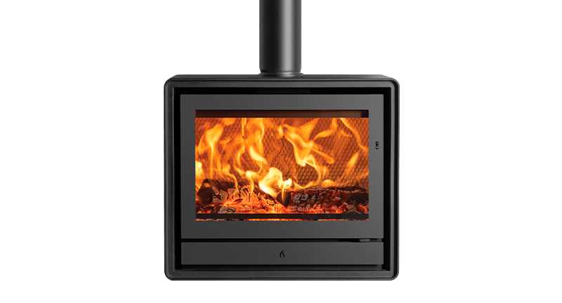 Stovax Riva2 66 freestanding wood-burning fire without optional feet or log box