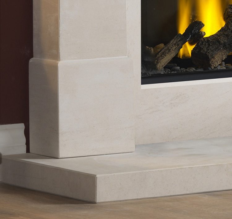 Tavira 57″ Iberian Limestone c/w Hearths and Slips — product photo