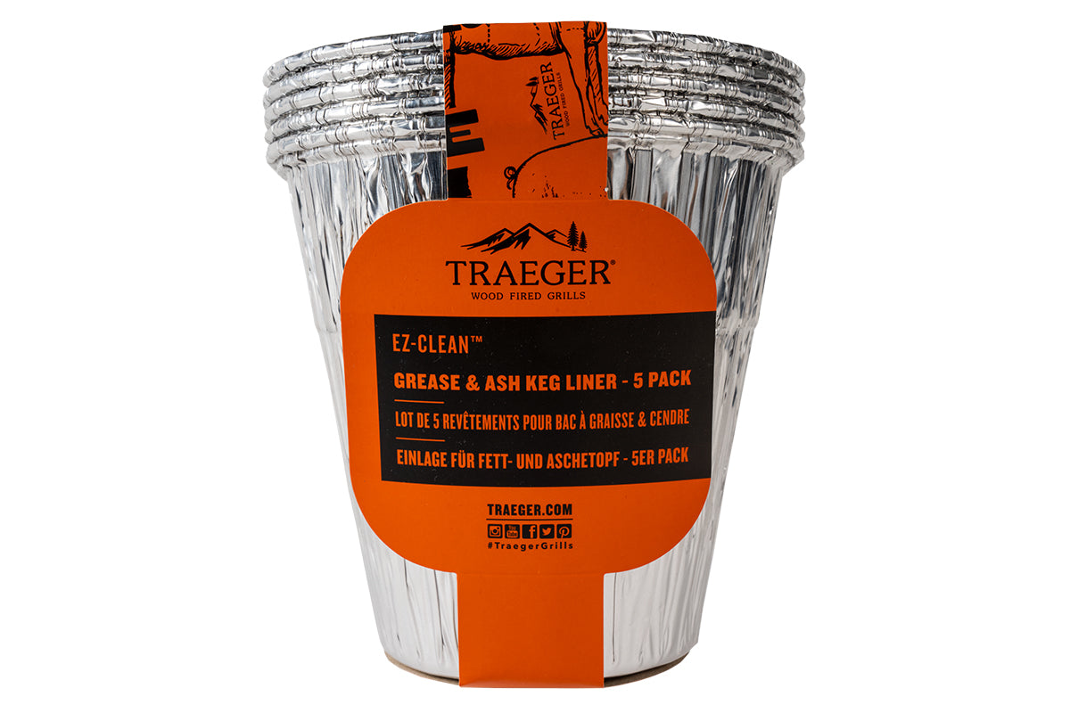 Traeger EZ-Clean Grease & Ash Keg Liner 5 Pack