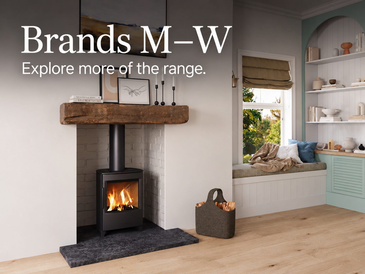 Brands M–W. Explore more of the range. WIKING Mini stove beneath a timber beam in a bright room