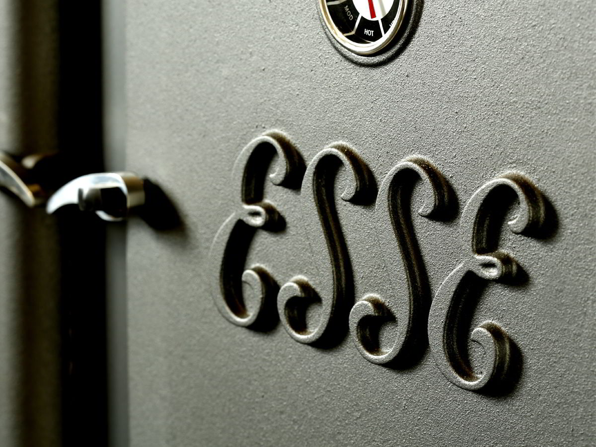 ESSE Ironheart cast door and ESSE badge detail