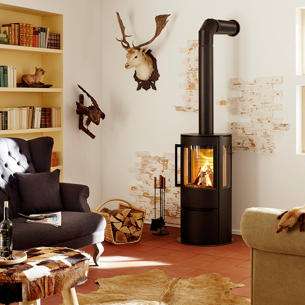 WIKING Luma 3 wood-burning stove in a room setting