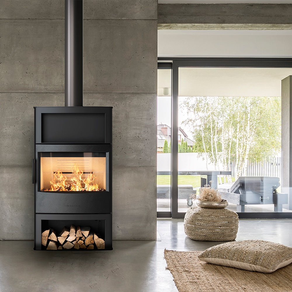 WIKING Maxi 6 wood-burning stove in a room setting