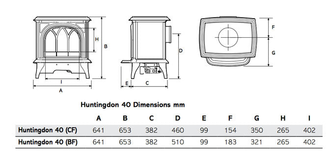 Gazco Huntingdon 40 Conventional Flue / Natural Gas Ex-Showroom