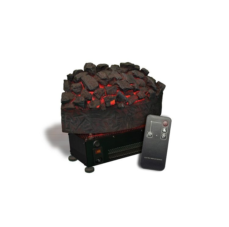 PD2 Inset Electric Fire (Round front) — supplier product photograph