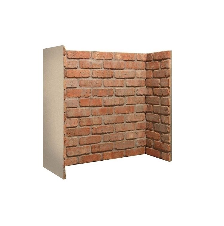 Rustic Brick Fireplace Chamber in Rustic Brick — Standard — supplier product photograph