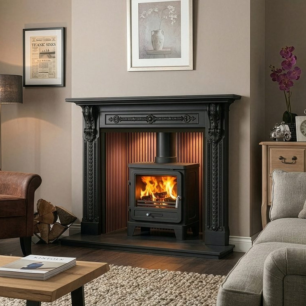 Newport 60″ Mantel — product photo