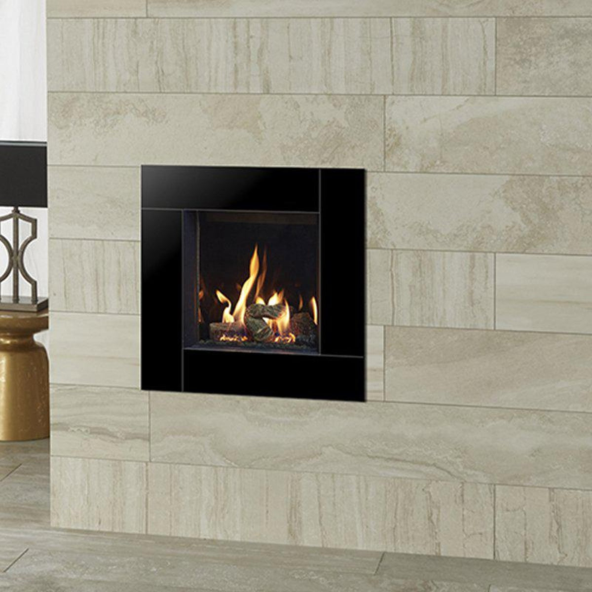 Gazco Riva2 400 Icon XS Black Glass — The Stove Yard