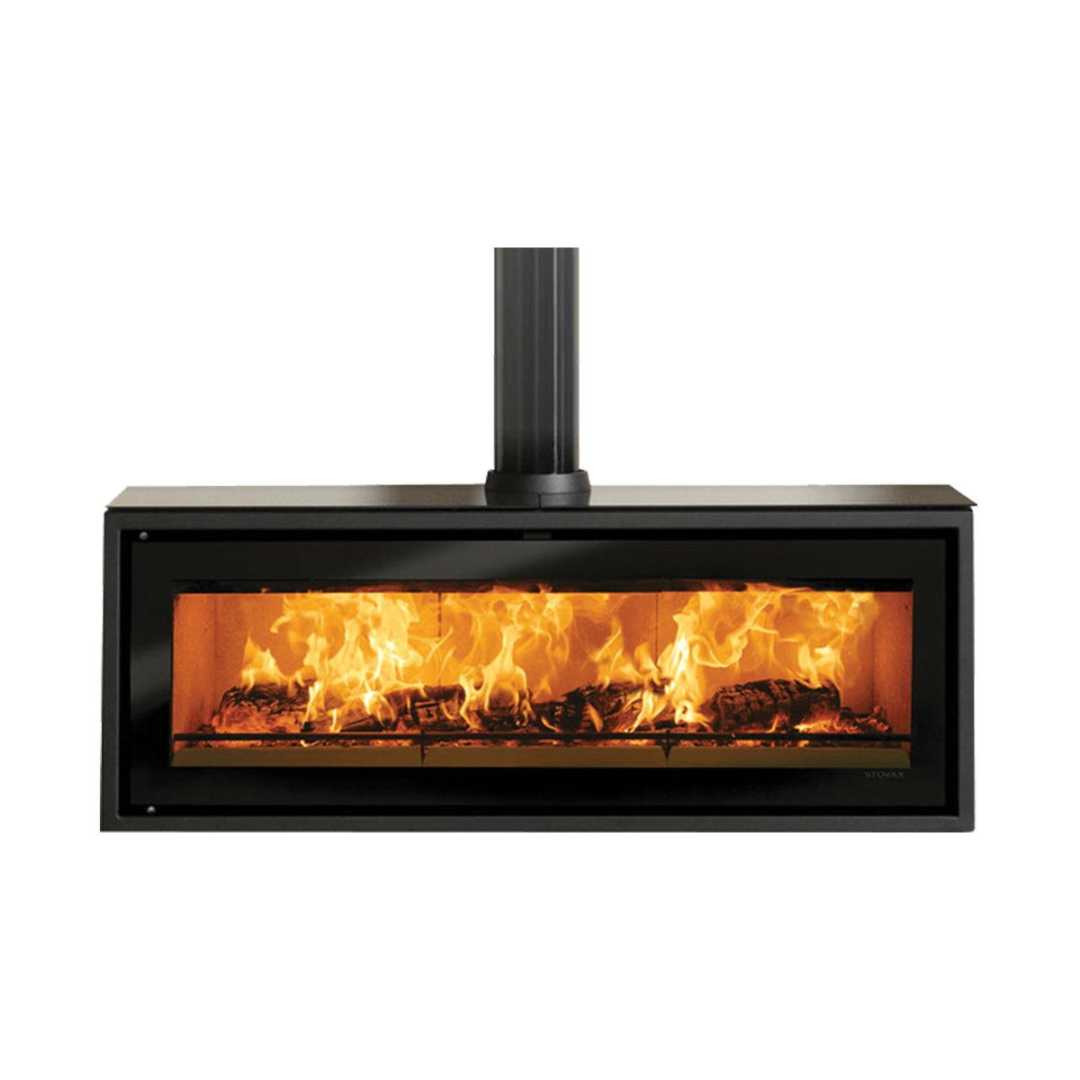 Stovax Studio 3 Freestanding wood burning stove, front product view — The Stove Yard