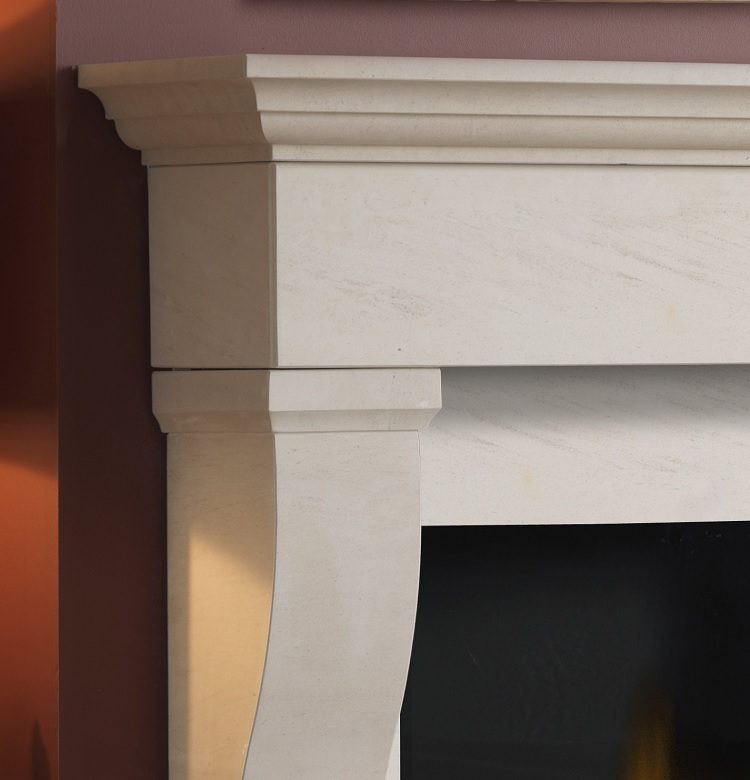 Tavira 57″ Iberian Limestone c/w Hearths and Slips — product photo