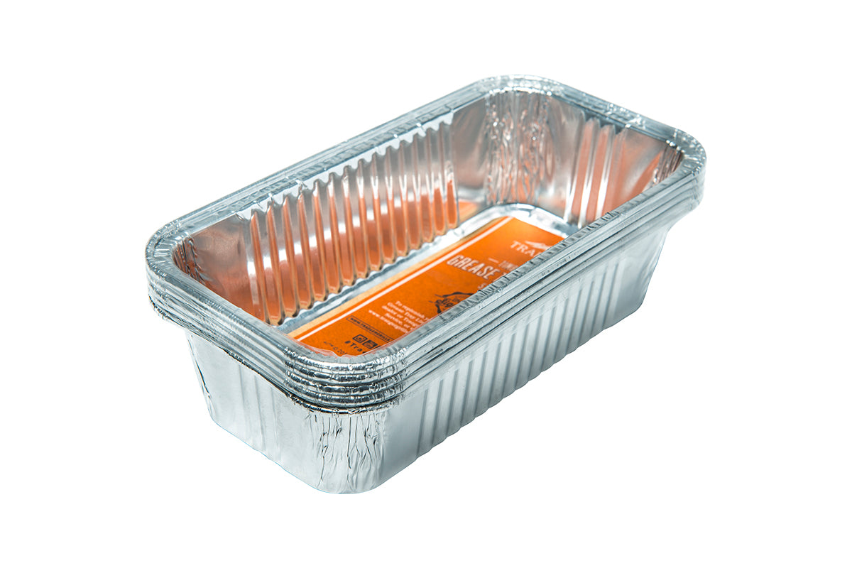 Stack of Traeger Timberline aluminium grease pan liners