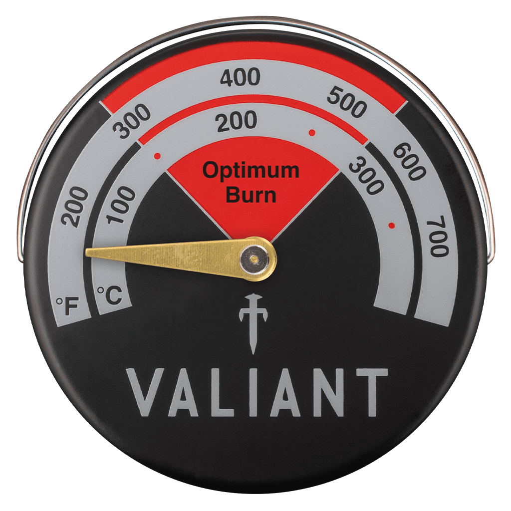 Stove Flue Thermometer Black/Red - The Stove Yard