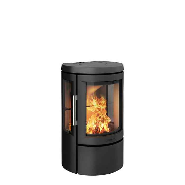 HWAM 2610c black wall-mounted wood-burning stove