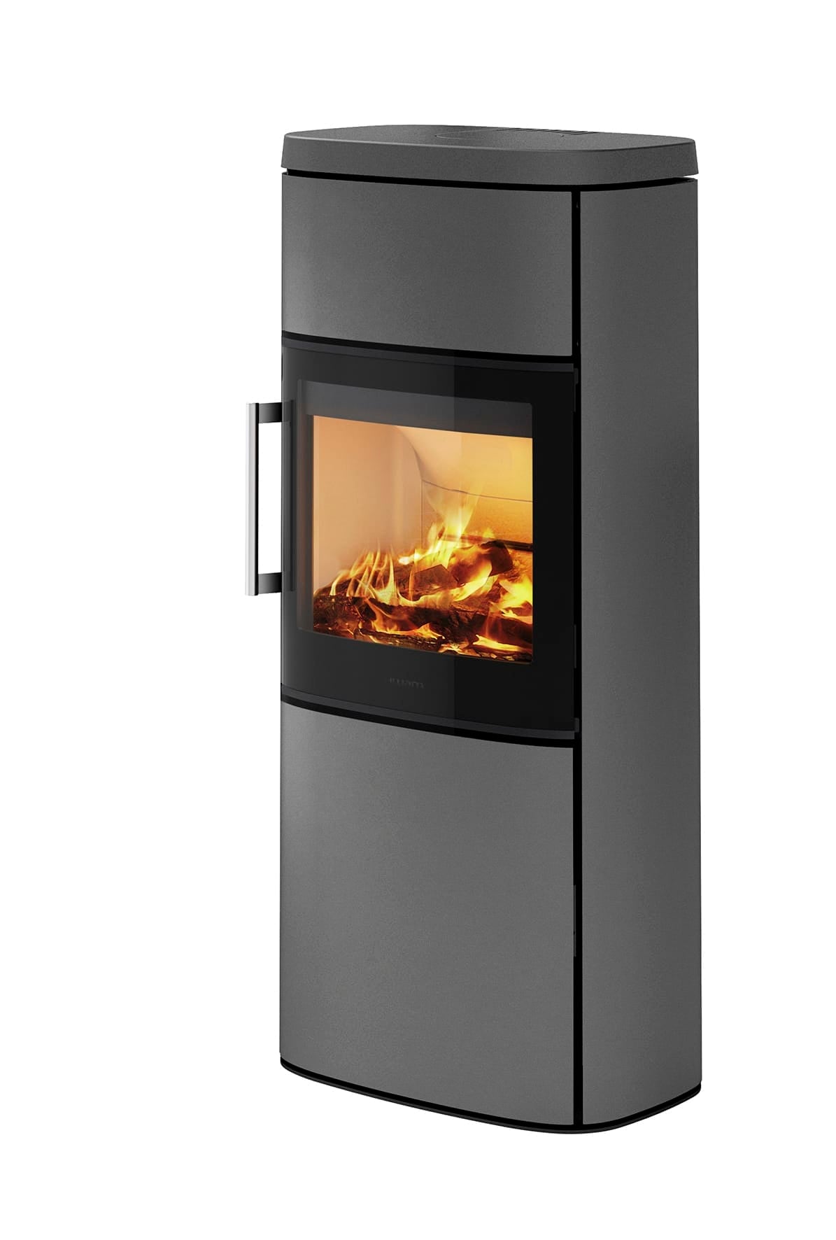 HWAM 4660 wood-burning stove in grey