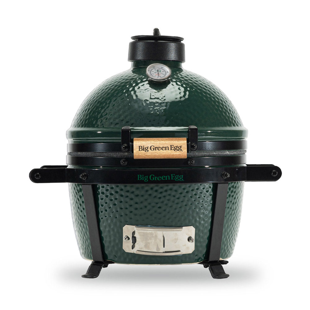 MiniMax Big Green Egg ceramic charcoal cooker in its carrier