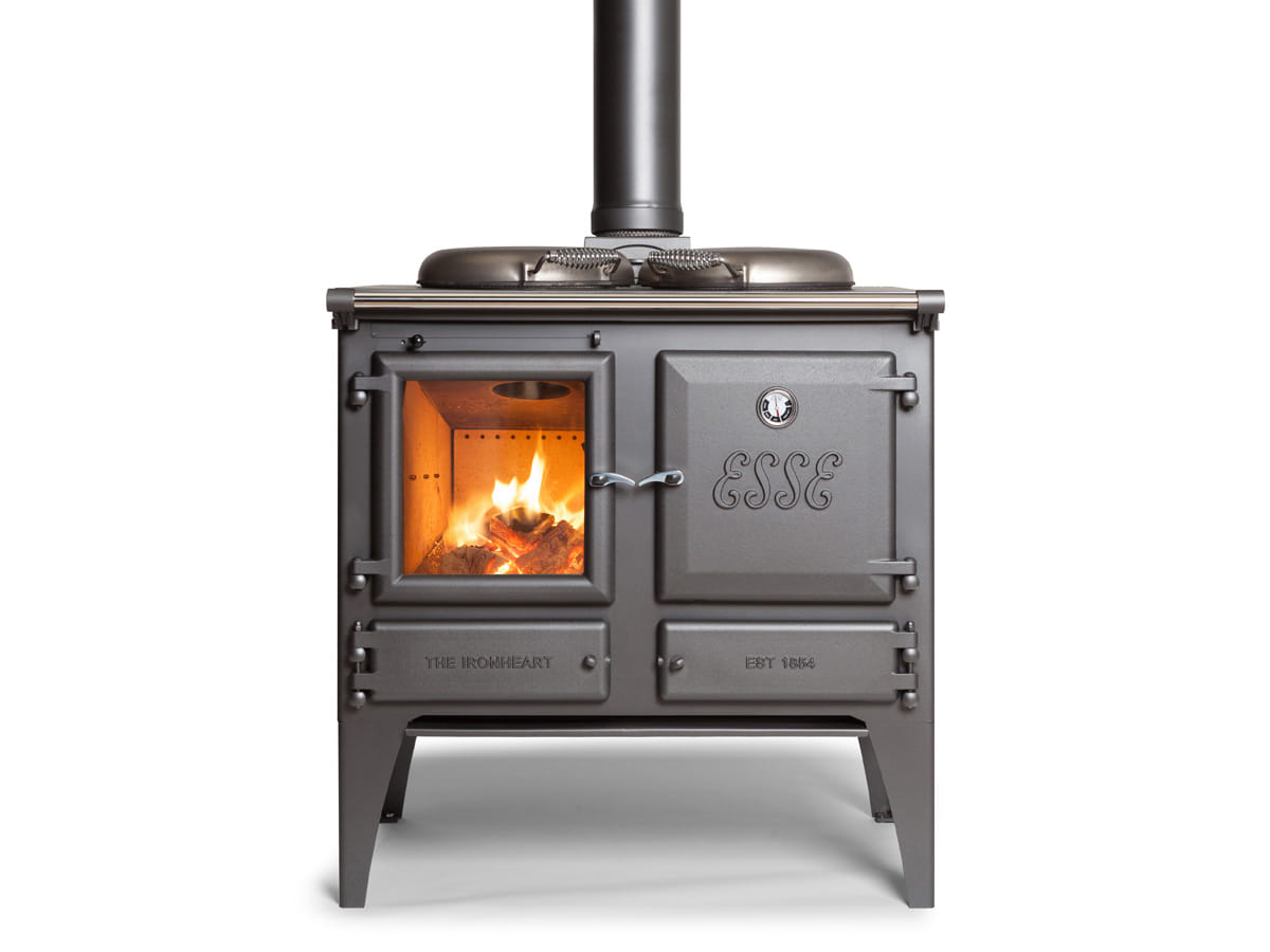 Front product view of the ESSE Ironheart wood-fired cook stove