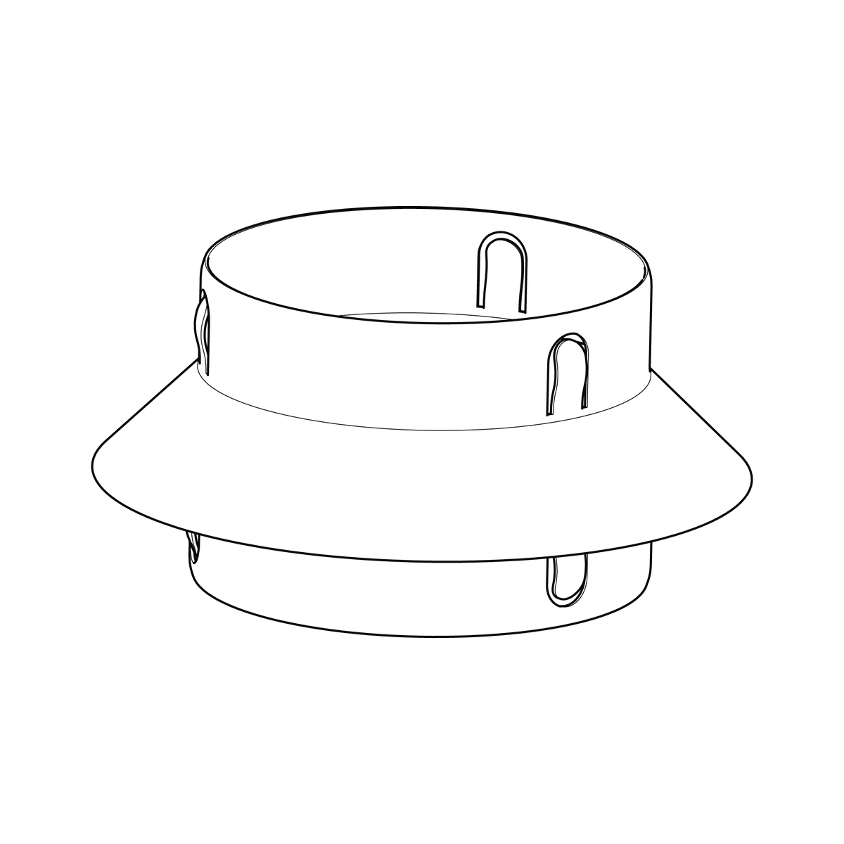 Illustration of Gozney Dome Gen 2 Series Flue Lower Collar