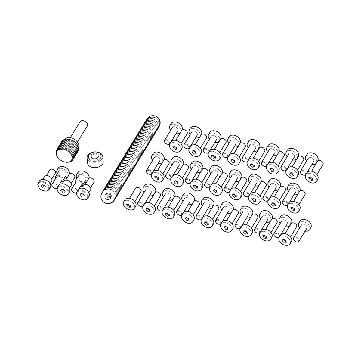 Illustration of Gozney Dome Gen 2 Series Stand Fasteners Kit