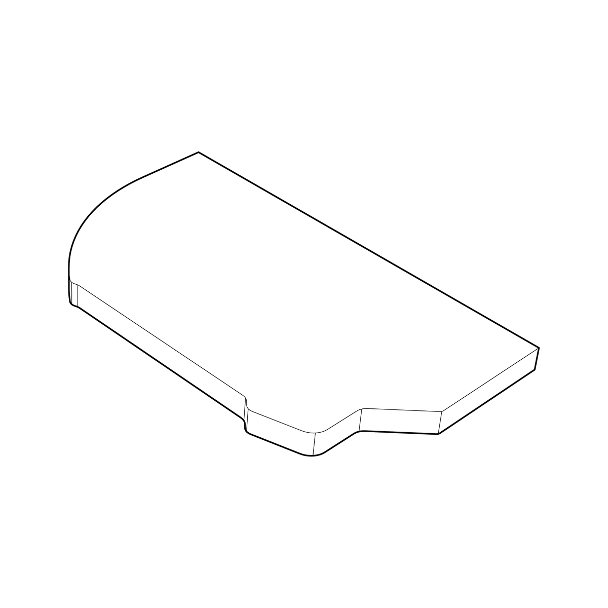 Illustration of Gozney Dome (Gen 2) Stone Replacement Kit - Left