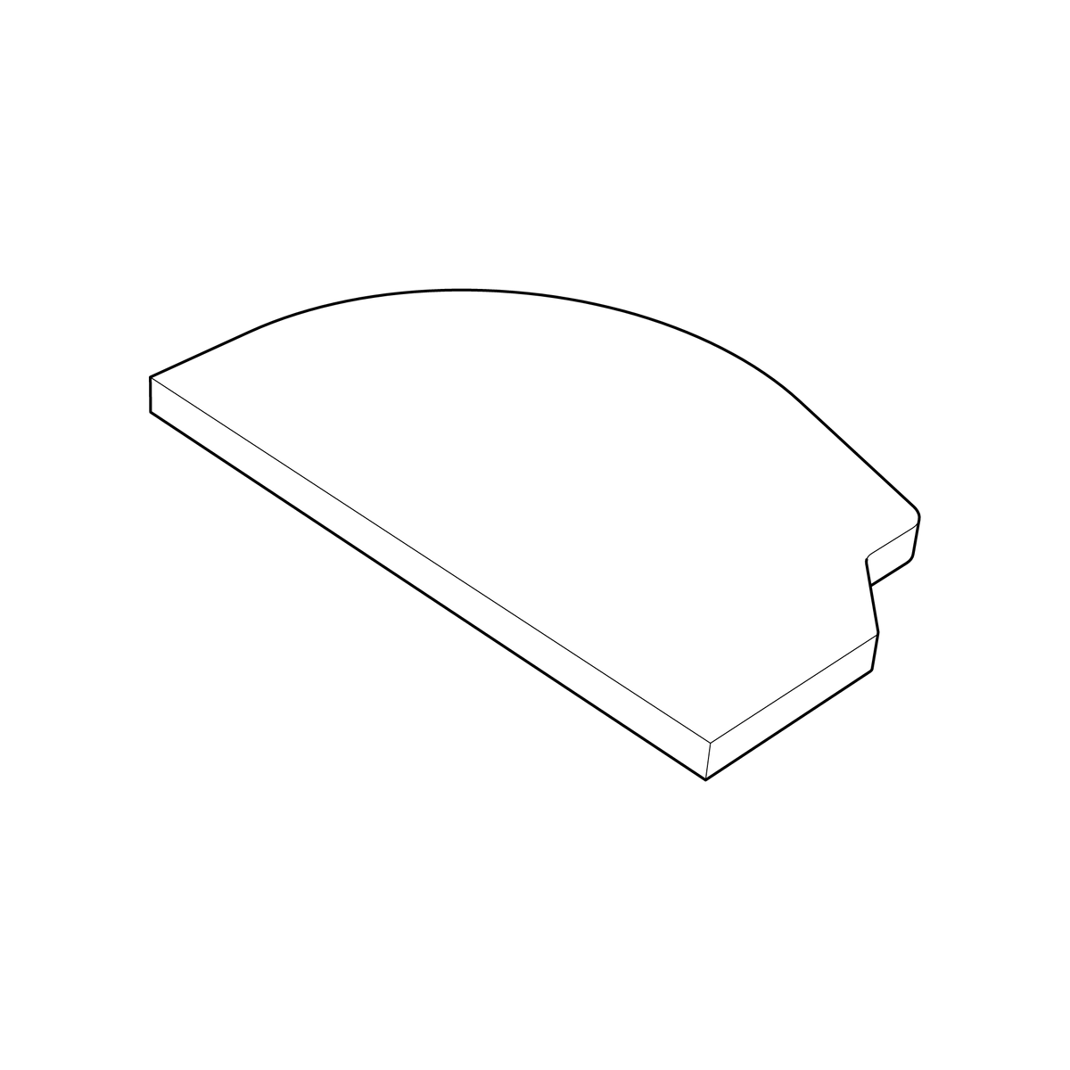 Illustration of Gozney Dome (Gen 2) Stone Replacement Kit - Right