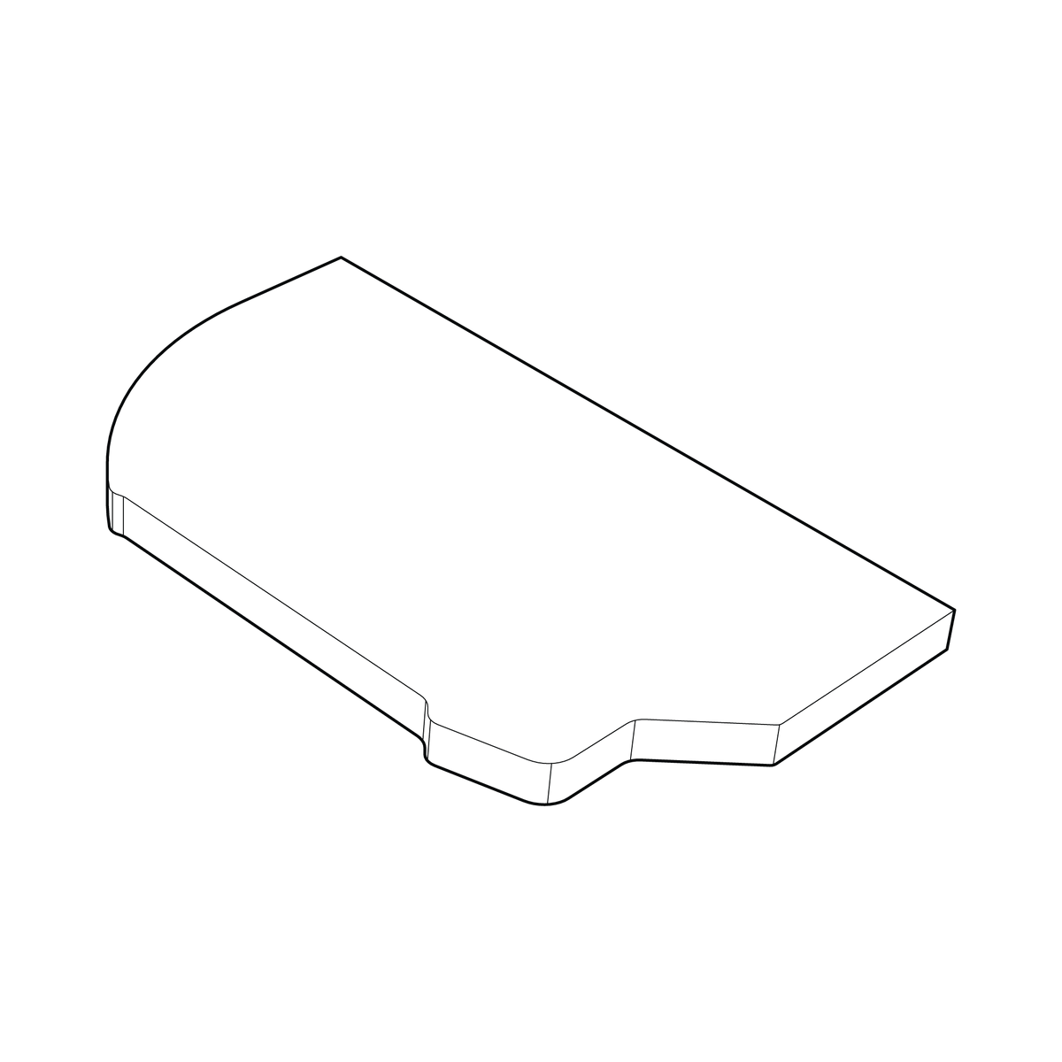 Illustration of Gozney Dome XL (Gen 2) Stone Replacement Kit - Left