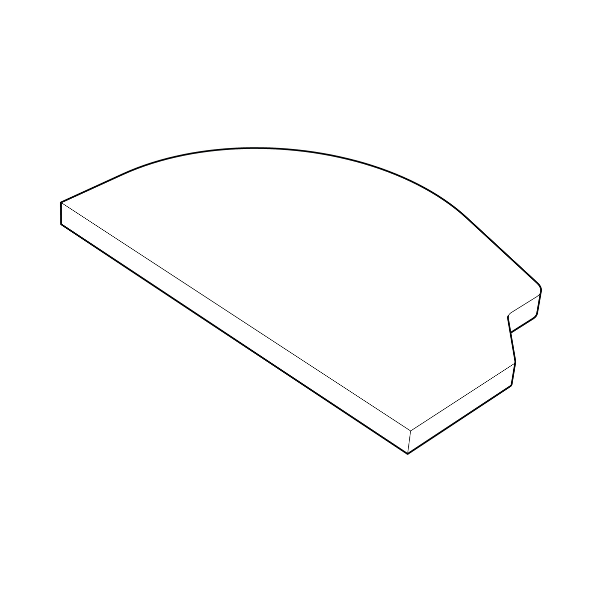 Illustration of Gozney Dome XL (Gen 2) Stone Replacement Kit - Right