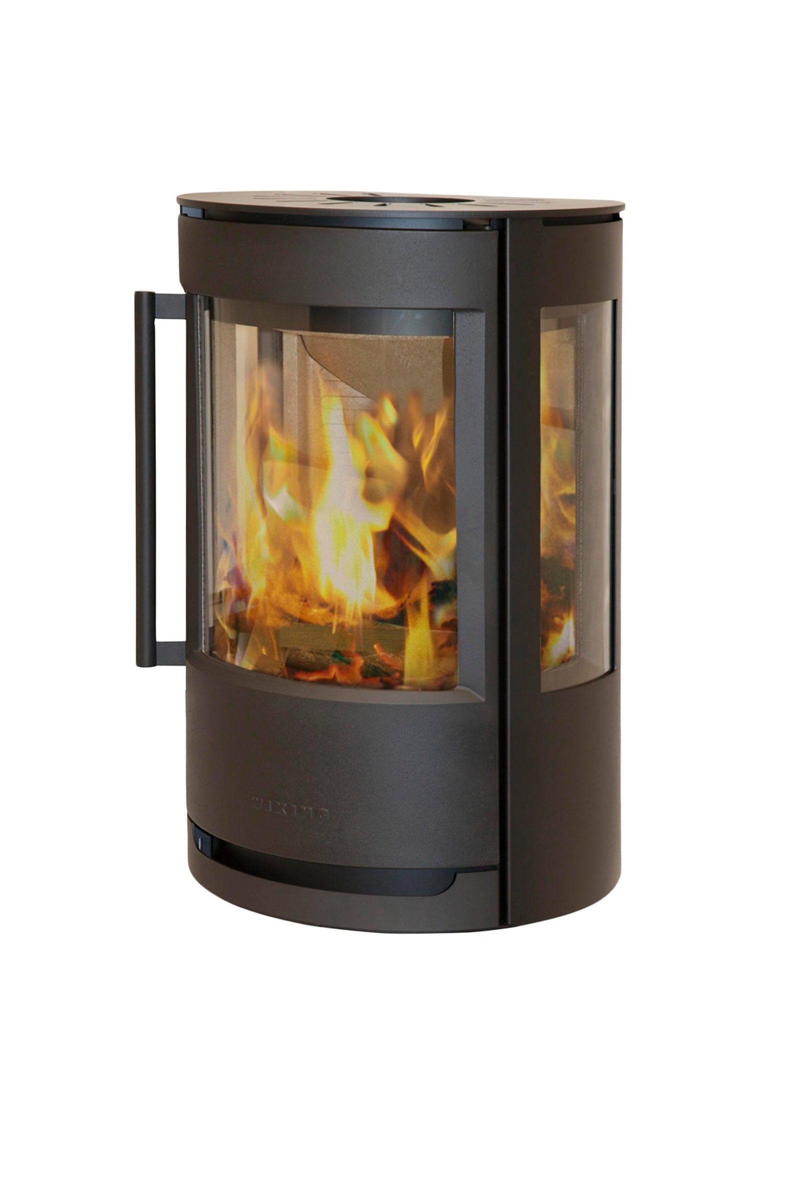 WIKING Luma 1 wood-burning stove in black without a pedestal