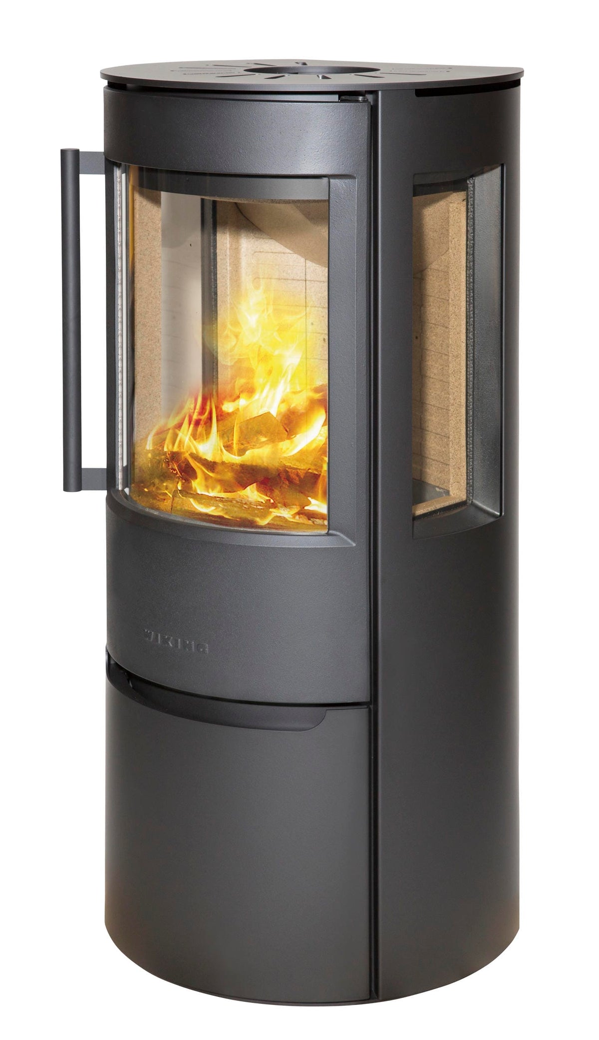 WIKING Luma 3 wood-burning stove in grey