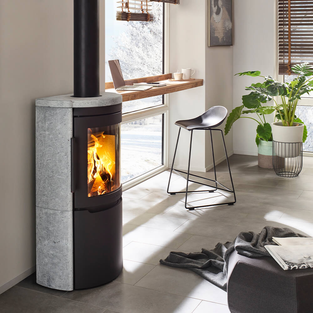 WIKING Mala 4 wood-burning stove in a room setting