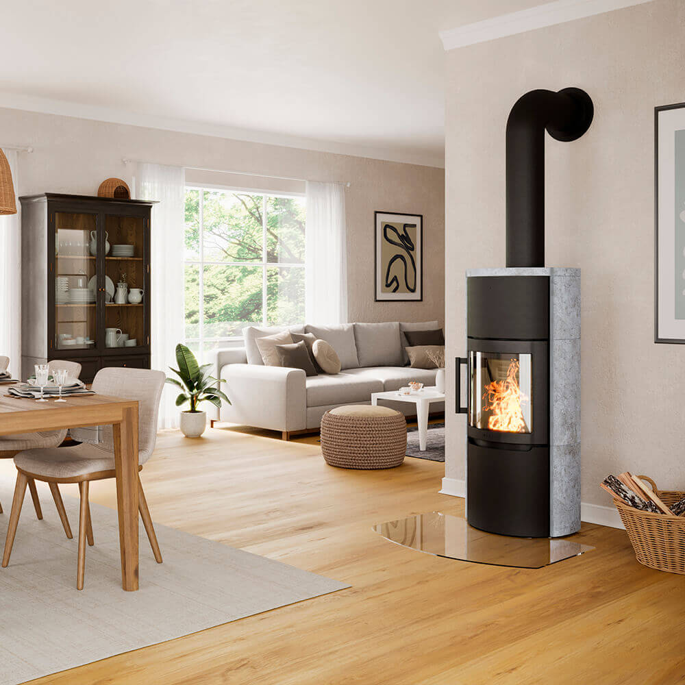WIKING Mala 6 wood-burning stove in a room setting
