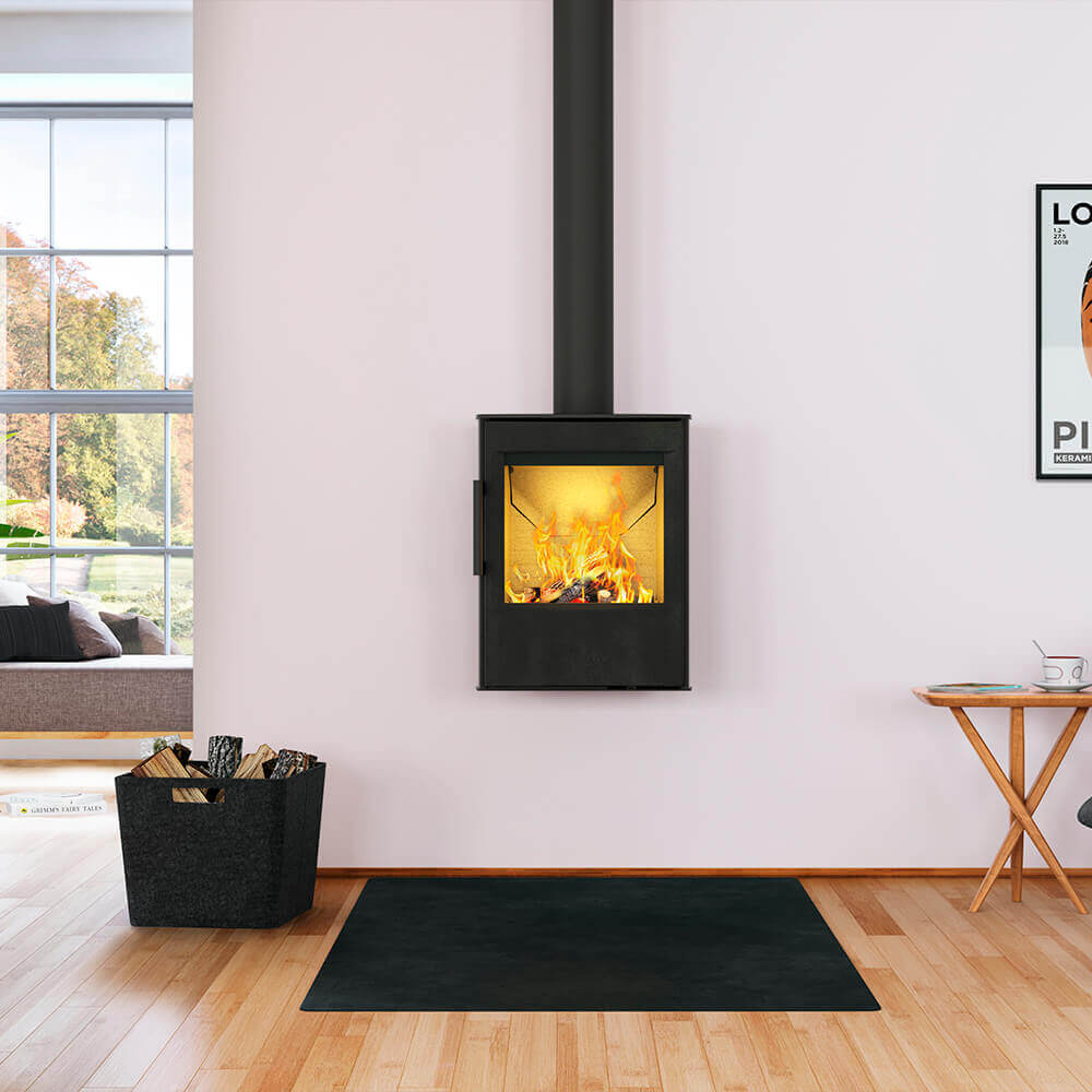 WIKING Mini 2 wood-burning stove in a room setting