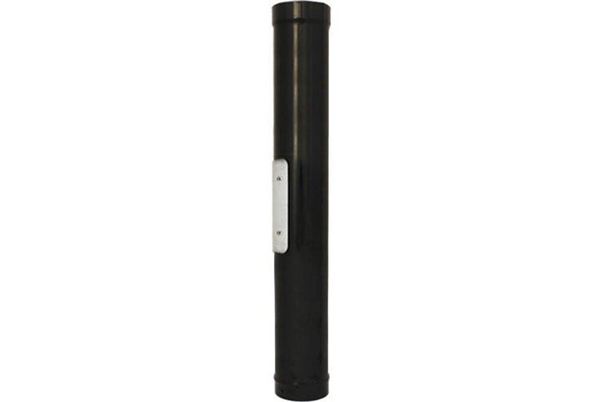 1200mm with Door Gloss Black (125mm)-Mi-Flues Ltd-The Stove Yard