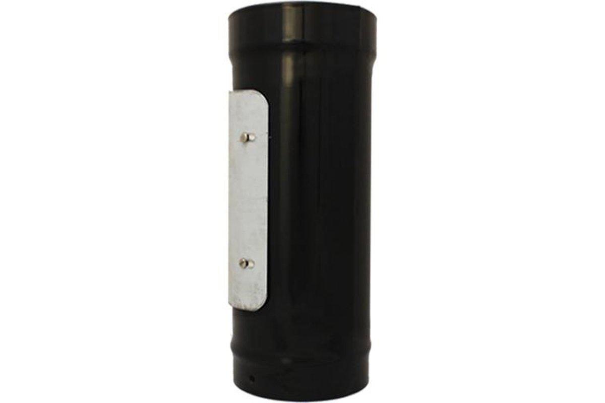 600mm with Door Gloss Black (125mm)-Mi-Flues Ltd-The Stove Yard