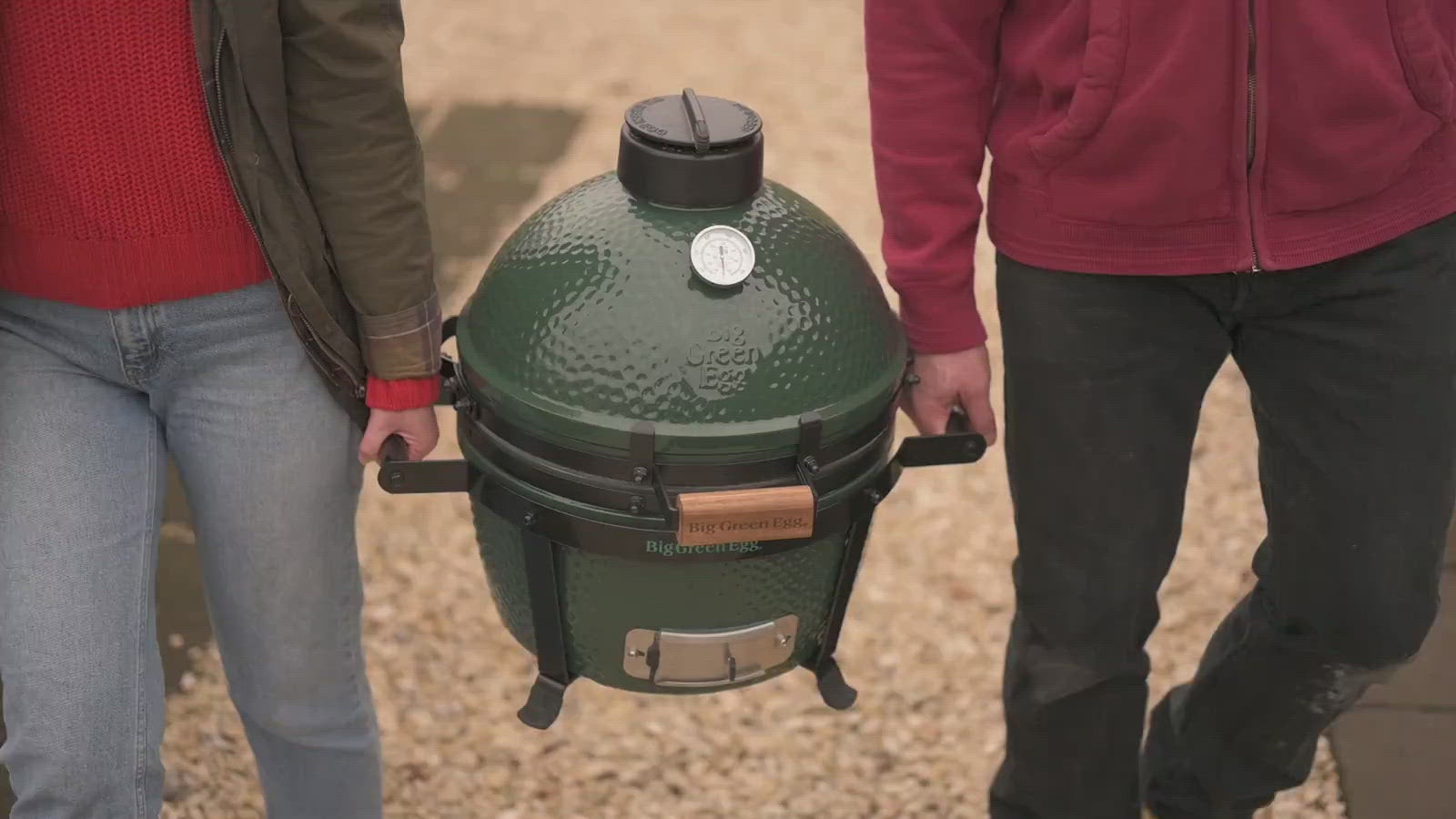 MiniMax Big Green Egg with Carrier & ConvEGGtor