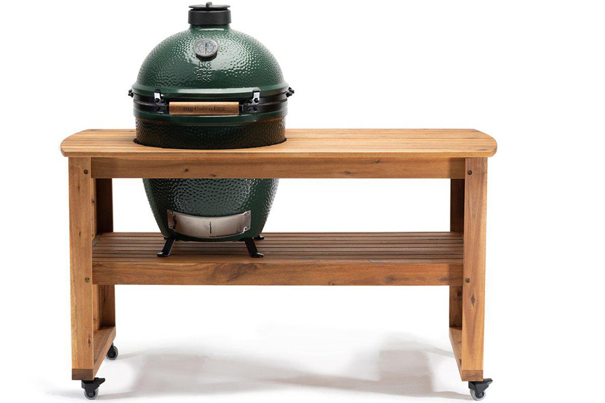 Acacia Table for Large-Big Green Egg-The Stove Yard