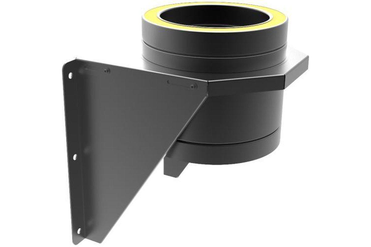 Adjustable Base Support (125mm) BLACK-Mi-Flues Ltd-The Stove Yard