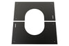 Adjustable Finishing Plate Square 0°- 30° (150mm) BLACK-Mi-Flues Ltd-The Stove Yard