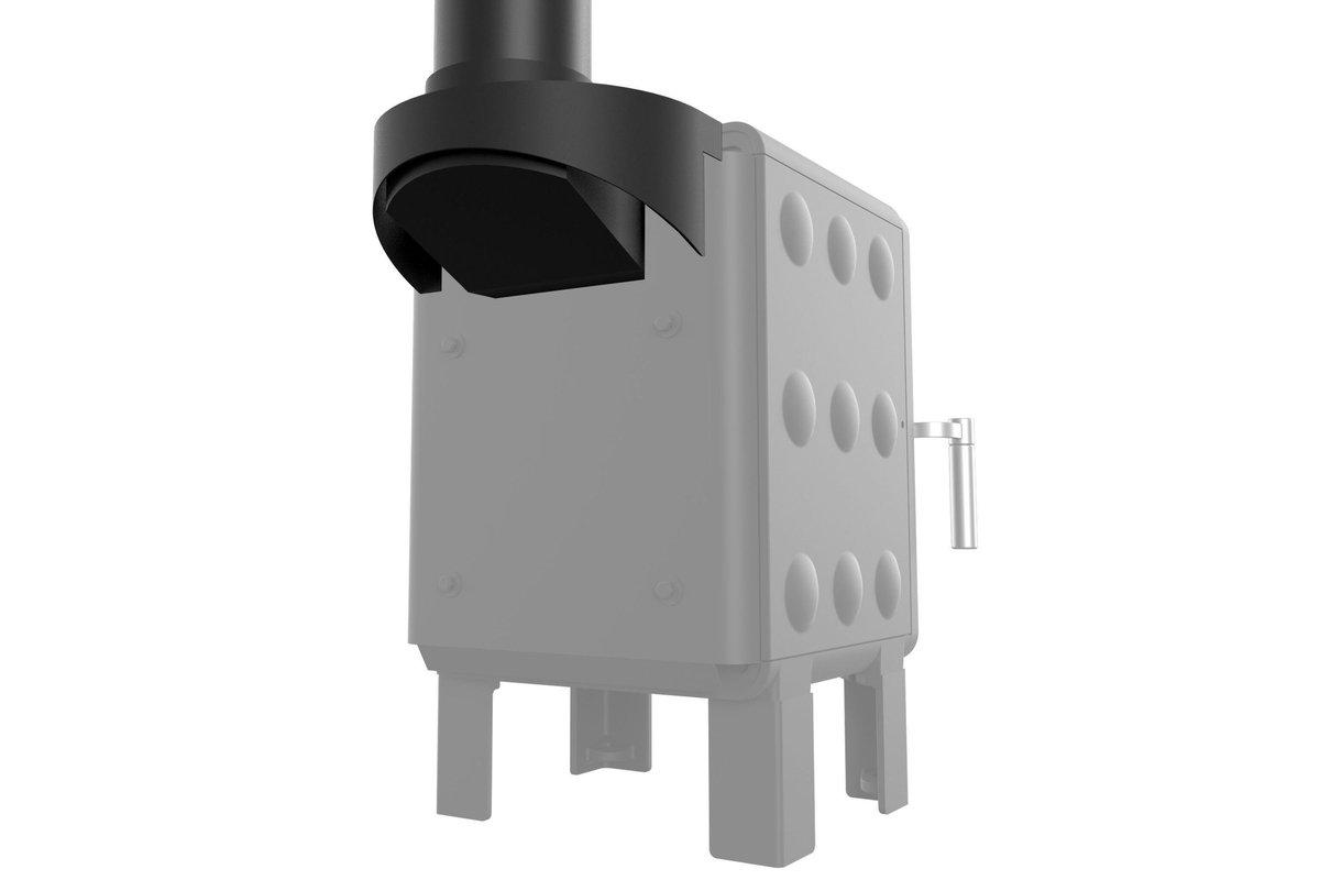 Apple Pie - Rear Vertical Flue adaptor-Saltfire Ekol-The Stove Yard