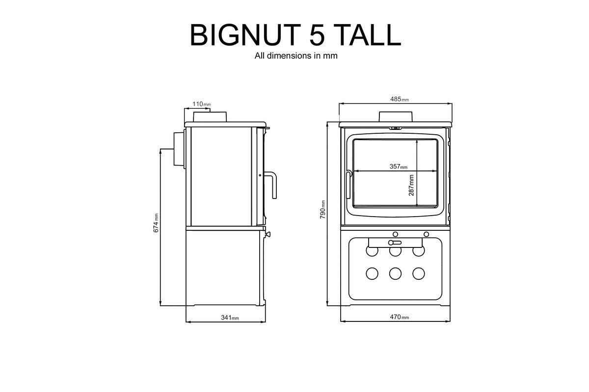 Bignut 5 Tall-Saltfire Ekol-The Stove Yard
