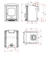 Charnwood C-FOUR Insert Multi Fuel Stove-Charnwood Stoves-The Stove Yard