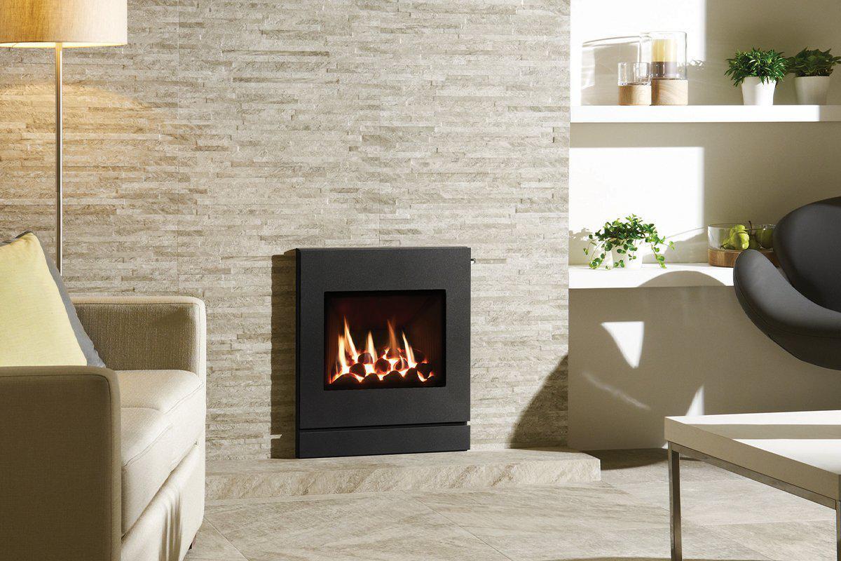 Designio2 Graphite Logic HE Balanced Flue-Stovax Gazco-The Stove Yard