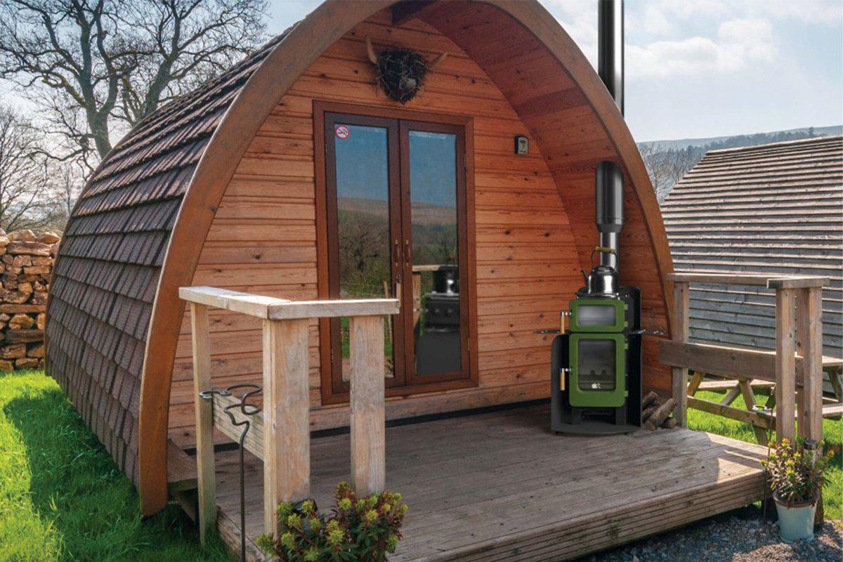 Ekol Baked Apple 4.0kW Stove with Top Oven-Saltfire Ekol-The Stove Yard