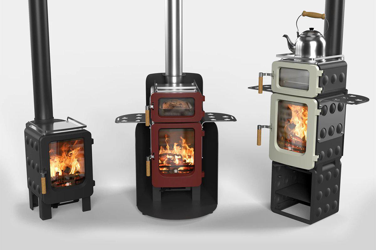 Ekol Baked Apple 4.0kW Stove with Top Oven-Saltfire Ekol-The Stove Yard