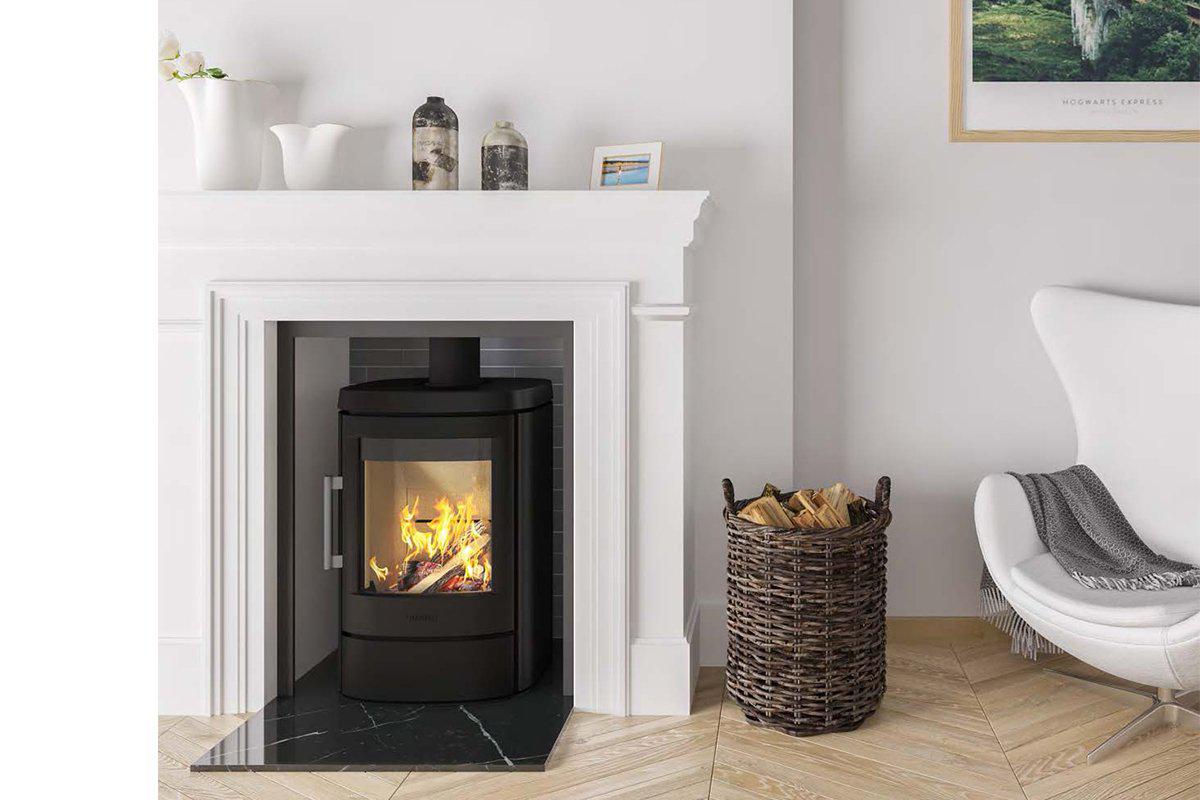 HWAM 4520C Low Base-Hwam Wood Burning Stoves-The Stove Yard