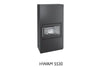 HWAM 5530M in black with all Modules-Hwam Wood Burning Stoves-The Stove Yard