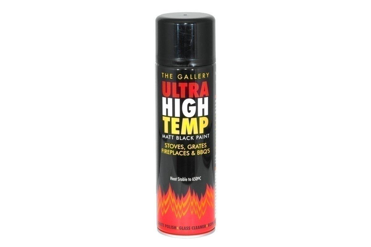 High Temperature Matt Black Paint 450ml-T&T Distributors-The Stove Yard