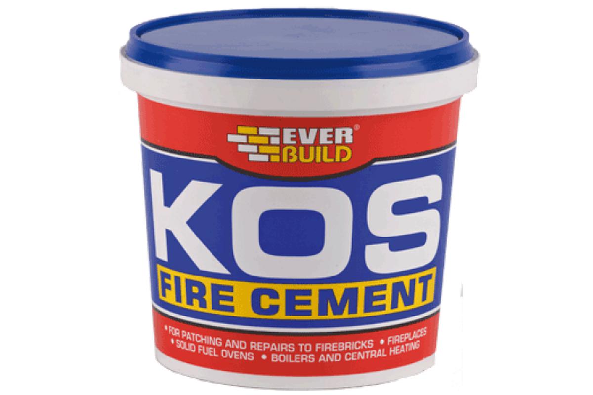 KOS Fire Cement 1kg Black Tub-T&T Distributors-The Stove Yard